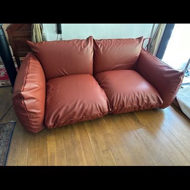 アルフレックスマレンコ2人掛けソファ張替ました。