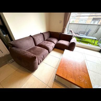 アルフレックスマレンココーナーソファ張替ました。