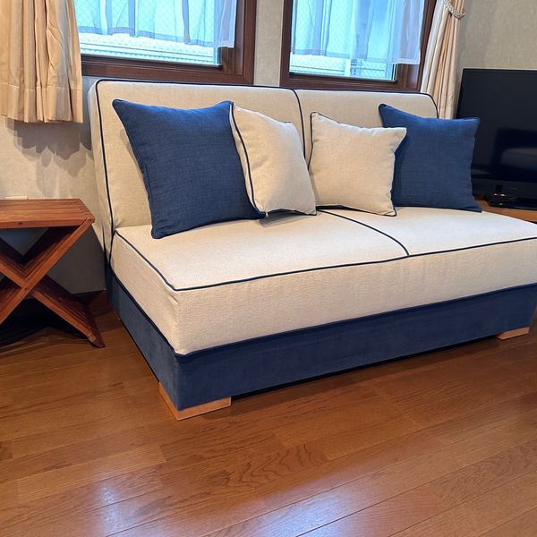 オーダーでソファベッド、コンパクトソファなどお作り致します。
